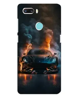 Чехол для ZTE Z18 Mini с картинкой «Lamborghini дымная эстетика»