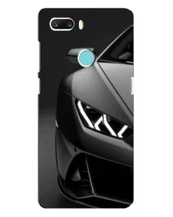 Чехол для ZTE Z18 Mini с картинкой «Lamborghini фары детализация»
