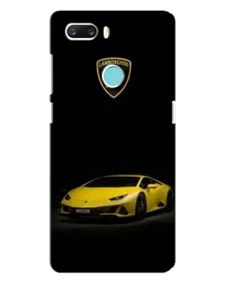 Чехол для ZTE Z18 Mini с картинкой «Lamborghini желтый акцент»