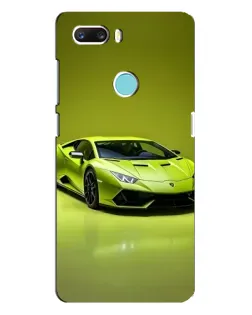 Чехол для ZTE Z18 Mini с картинкой «Салатовый Lamborghini Huracan»