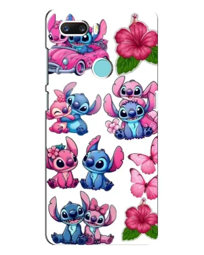Чехол для ZTE Z18 Mini с картинкой «Стикеры Stitch и Angel»