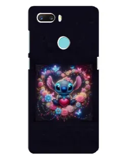 Чехол для ZTE Z18 Mini с картинкой «Stitch в цветах»