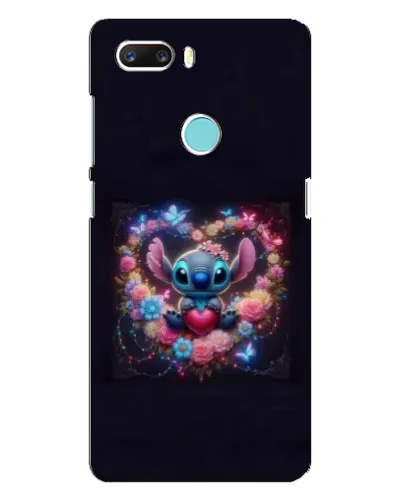 Чехол для ZTE Z18 Mini с картинкой «Stitch в цветах»
