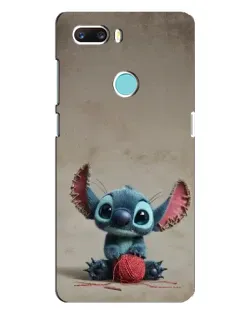 Чехол для ZTE Z18 Mini с картинкой «Стич на коричневом фоне»