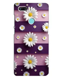 Чехол для ZTE Z18 Mini с картинкой «Ромашки на фиолетовом»