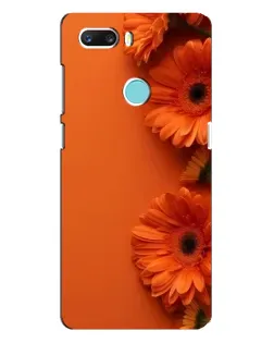 Чехол для ZTE Z18 Mini с картинкой «Оранжевые герберы»
