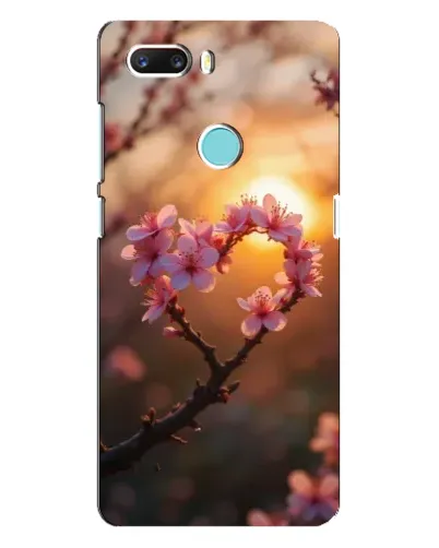 Чехол для ZTE Z18 Mini с картинкой «Розовый цвет сердце на фоне заката» Чехол для ZTE Z18 Mini с картинкой «Розовый цвет сердце на фоне заката»
