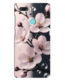 Чехол для ZTE Z18 Mini с картинкой «Нежная сакура и капли»