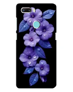 Чехол для ZTE Z18 Mini с картинкой «Фиолетовые цветы с росою»