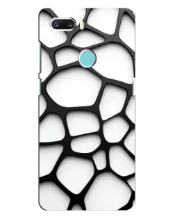 Чехол для ZTE Z18 Mini с картинкой «Белая объемная сетка»