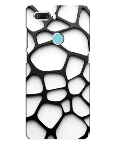 Чехол для ZTE Z18 Mini с картинкой «Белая объемная сетка»