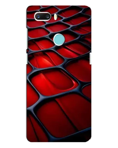 Чехол для ZTE Z18 Mini с картинкой «Красная глянцевая сетка»