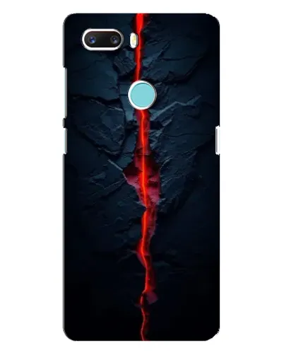 Чехол для ZTE Z18 Mini с картинкой «Kрасная лавовая трещина»