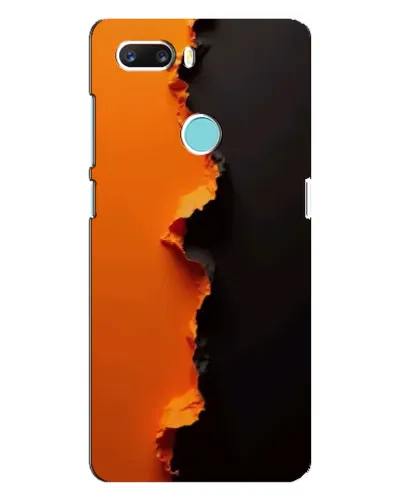 Чехол для ZTE Z18 Mini с картинкой «Оранжевый разлом»