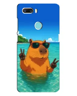 Чехол для ZTE Z18 Mini с картинкой «Морская капибара»