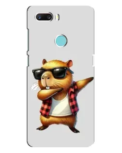 Чехол для ZTE Z18 Mini с картинкой «Капибара рэпер даб»