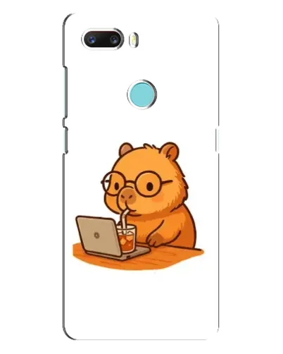 Чехол для ZTE Z18 Mini с картинкой «Капибара с ноутбуком» Чехол для ZTE Z18 Mini с картинкой «Капибара с ноутбуком»
