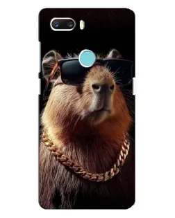Чехол для ZTE Z18 Mini с картинкой «Капибара золотая цепь»