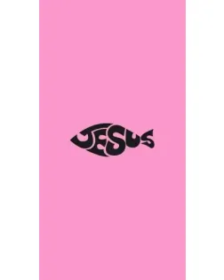 Чехол для ZTE с картинкой «Розовый символ  Jesus»