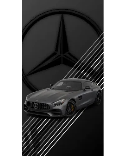 Чехол для ZTE с картинкой «Mercedes AMG — графика»
