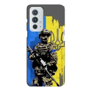 Чехлы с картинкой ЗСУ для OnePlus 9RT (AlphaPrint) (АРТ солдат)