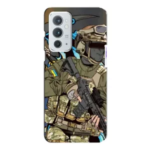 Чехлы с картинкой ЗСУ для OnePlus 9RT (AlphaPrint) (Воїн ЗСУ)