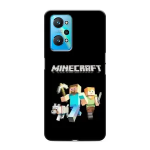 Чехол Майнкрафт на Realme GT Neo 2 (AlphaPrint) Minecraft (герои Minecraft)