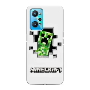Чехол Майнкрафт на Realme GT Neo 2 (AlphaPrint) Minecraft (крипер Майнкрафт)