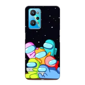Чехол Амонг Ас для Realme GT Neo 2 (AlphaPrint) (Скины в космосе)
