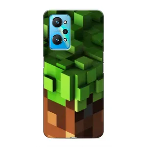Чехол Майнкрафт на Realme GT Neo 2 (AlphaPrint) Minecraft (текстура Майнкрафт)