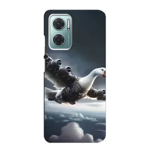 Чехол с мемом Тралалело тралала на Xiaomi Redmi Note 11E (Бомбардини гусини)
