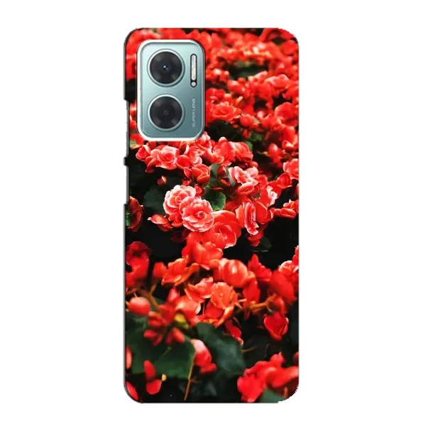 Чехол с принтом «Цветы красные» для Xiaomi Redmi Note 11E Чехол с принтом «Цветы красные» для Xiaomi Redmi Note 11E