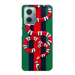 Чехлы ГУЧЧИ для Редми Ноут 11Е (AlphaPrint) (Gucci змия)