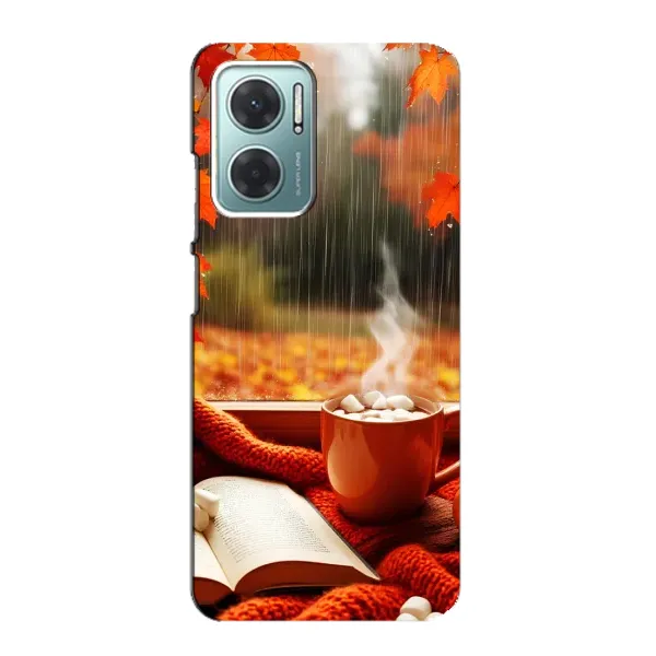 Чохол з принтом «Кава і дощ» для Xiaomi Redmi Note 11E