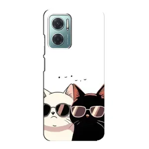 Чохол з малюнком кіт на Xiaomi Redmi Note 11E (Коти в окулярах)