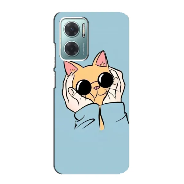 Чехол с принтом «Котик в очках» для Xiaomi Redmi Note 11E