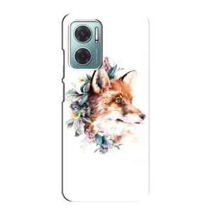 Чехол с принтом «Лисичка в цветочках» для Xiaomi Redmi Note 11E