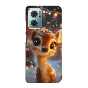 Чехол с принтом «Олененок среди гирлянд» для Xiaomi Redmi Note 11E