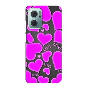 Чехлы для любимой на Сяоми Редмі Ноут 11Е (VPrint) (Pink hearts)