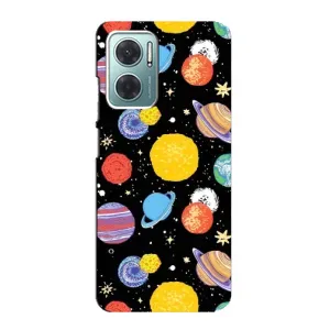 Чохол з принтом «Намальовані планети» для Xiaomi Redmi Note 11E