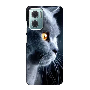 Чохли з Котиками для Xiaomi Redmi Note 11E (VPrint) (Сірий Кіт)