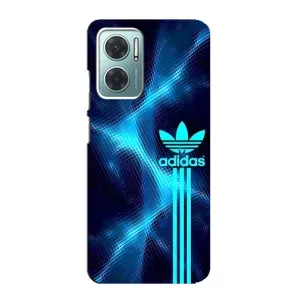 Чехлы Адидас для Xiaomi Redmi Note 11E (AlphaPrint) (Синий Адидас)