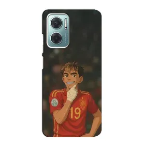 Чохол з футболістом Ламін Ямаль Xiaomi Redmi Note 11E (Ямаль аніме)