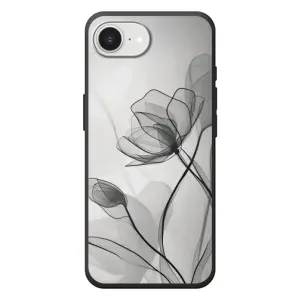 Чехол с принтом «Черные цветы» для iPhone 17e