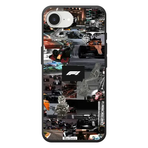 Чехол с принтом «Гоночный коллаж Ф1» для iPhone 17e