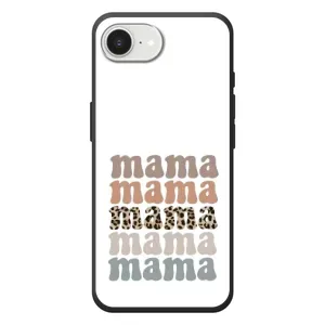Чехол с принтом «Текстовый коллаж мама» для iPhone 17e