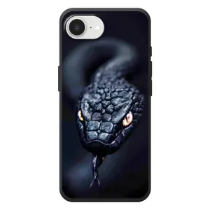 Чехол с принтом «Черная змея» для iPhone 17e