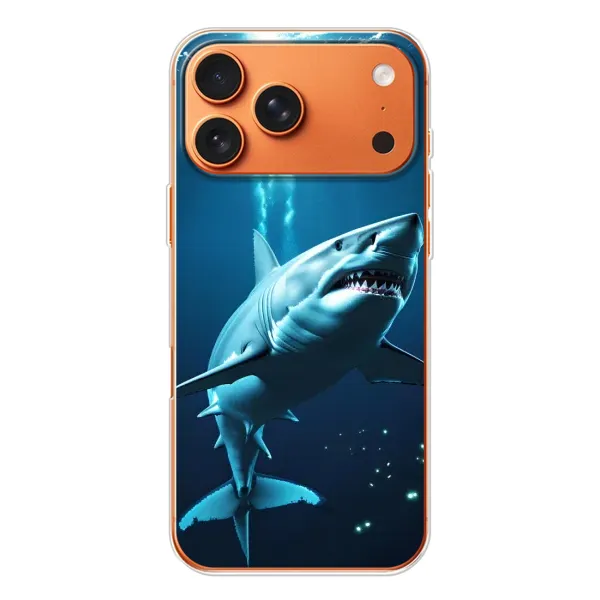 Чехол с принтом «Акула под водой» для Apple iPhone 18 Pro