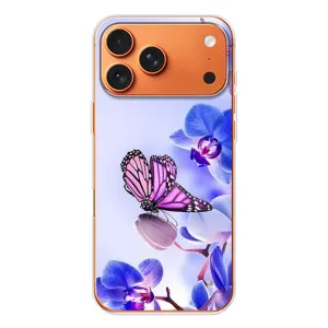 Чохли з квітами для Apple iPhone 18 Pro (VPrint) (Метелик на квітах)
