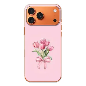 Чохол з розовим принтом для Apple iPhone 18 Pro (Букет квітів)